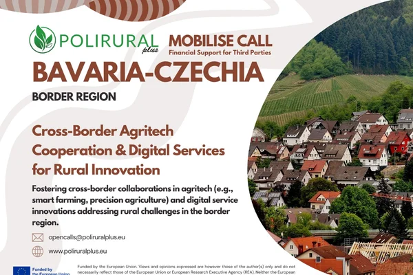 Výzva k podání projektů: Organizace hackathonu pro Česko-bavorský pilot PoliRuralPlus!