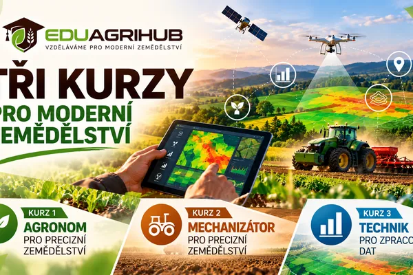 Tři kurzy precizního zemědělství startují 12. října – vyberte si ten svůj